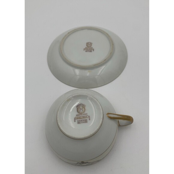 Antique Noritake chelsea 5 Tea Cup and Saucer Set Made in Japan - Picture 3 of 11
